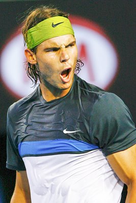 Rafael Nadal 2009 Australian Open celebration