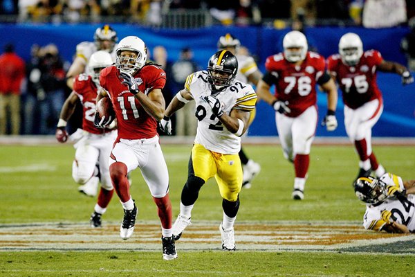 Larry Fitzgerald scores for Arizona Super Bowl XLIII