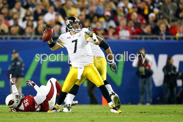 2009 Ben Roethlisberger Super Bowl XLIII action