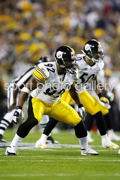 Pittsburgh Linebackers James Harrison and Larry Foote 