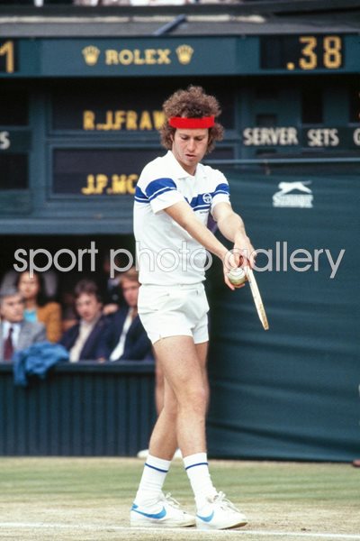 John McEnroe Wimbledon Classic Serve Set Up 1981