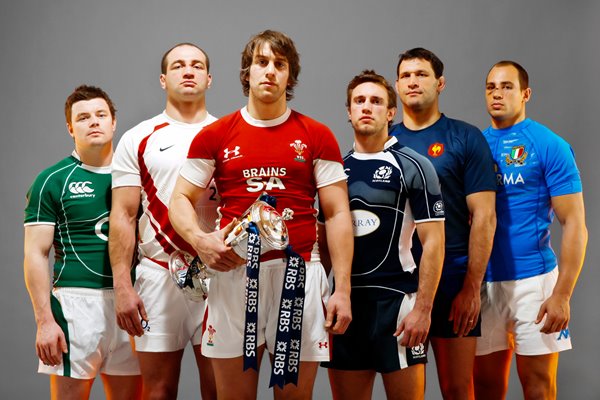 2009 Team captains at RBS 6 Nations Launch