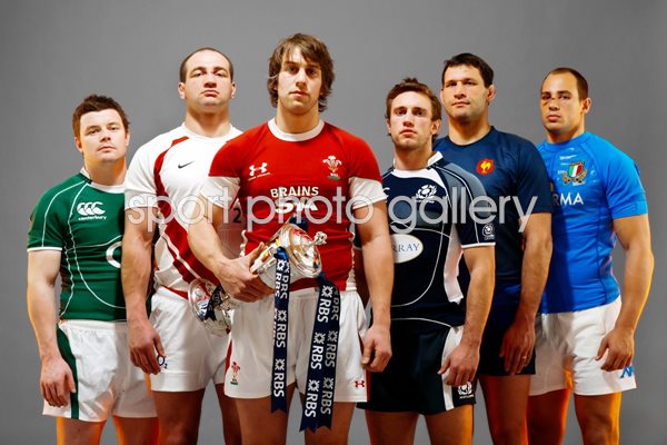 2009 Team captains at RBS 6 Nations Launch