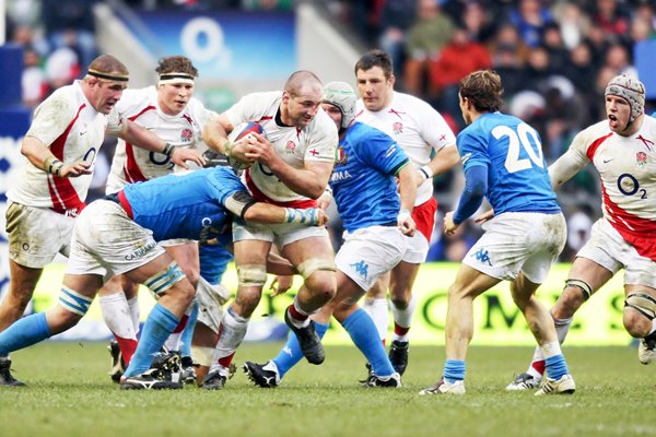 Steve Borthwick England captain on the charge 