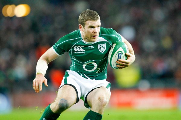 Gordon D'Arcy action Ireland v France Croke Park 2009