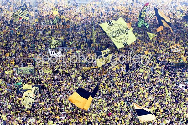 The fans of Borussia Dortmund 