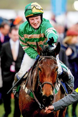 Nina Carberry celebrates Cheltenham 2009