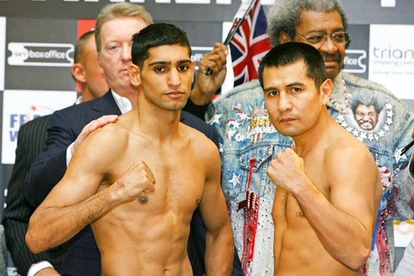 Amir Khan Marco Antonio Barrera Weigh-In