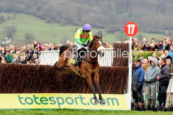 Ruby Walsh and Kauto Star clear the last - Gold Cup 2009