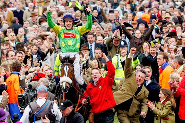 Gold Cup Winners Kauto Star and Ruby Walsh