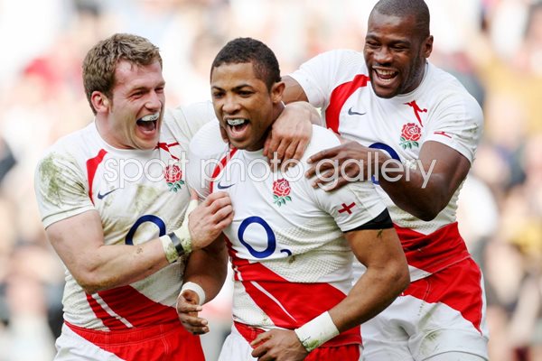 Cueto and Monye celebrate Delon Armitage try