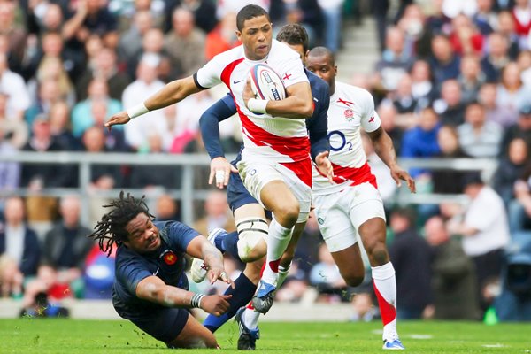 Delon Armitage bursts through France Twickenham 2009