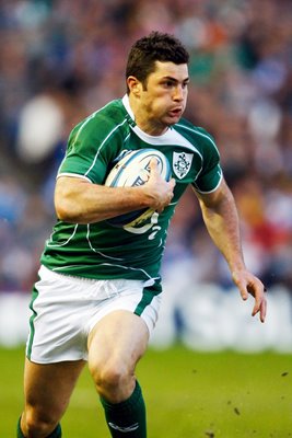 Robert Kearney Ireland action Six Nations 2009