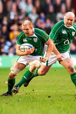 Paul O'Connell Ireland Battle Cry v Scotland 2009