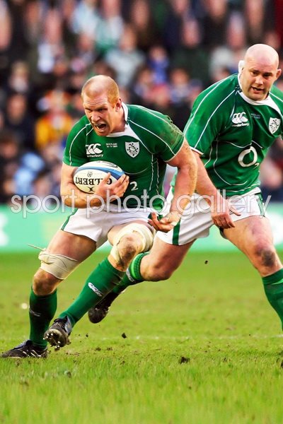 Paul O'Connell Ireland Battle Cry v Scotland 2009