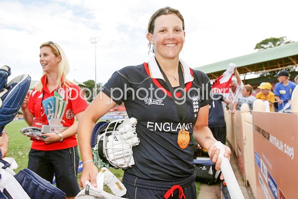 Nicky Shaw after World Cup 2009 Final success