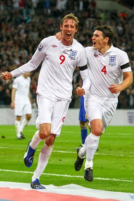 Peter Crouch scores England v Ukraine 2009
