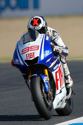 Jorge Lorenzo of Fiat Yamaha in action