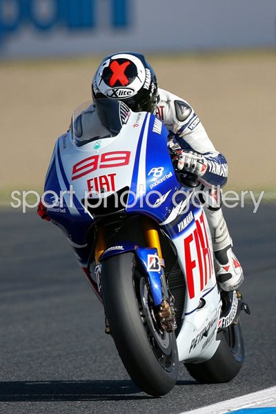 Jorge Lorenzo of Fiat Yamaha in action