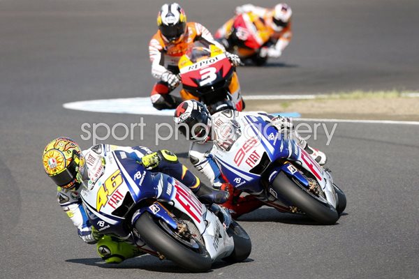 Rossi leads Lorenzo and Pedrosa - Japan 2009