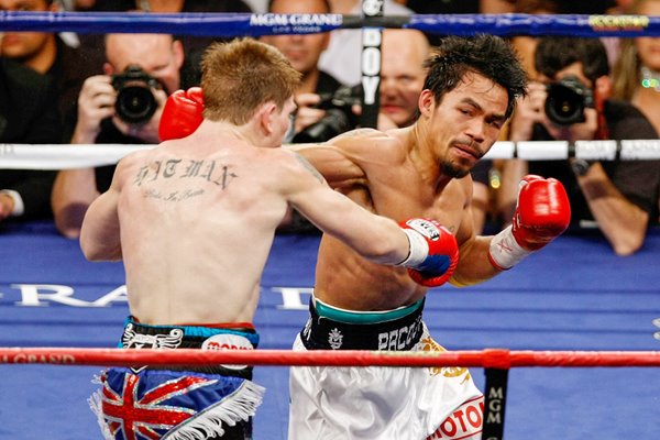 Manny Pacquiao v Ricky Hatton action