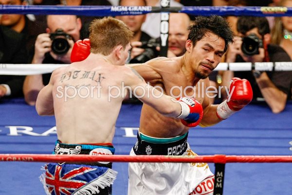 Manny Pacquiao v Ricky Hatton action