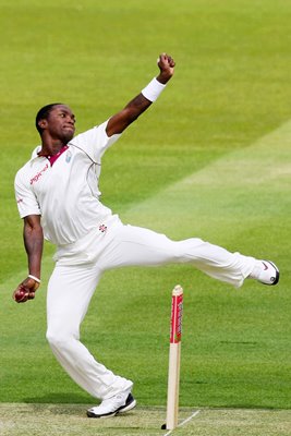 Fidel Edwards in action for West Indies Lords 2009