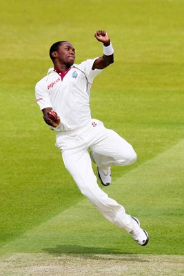 Fidel Edwards of West Indies bowling action 2009