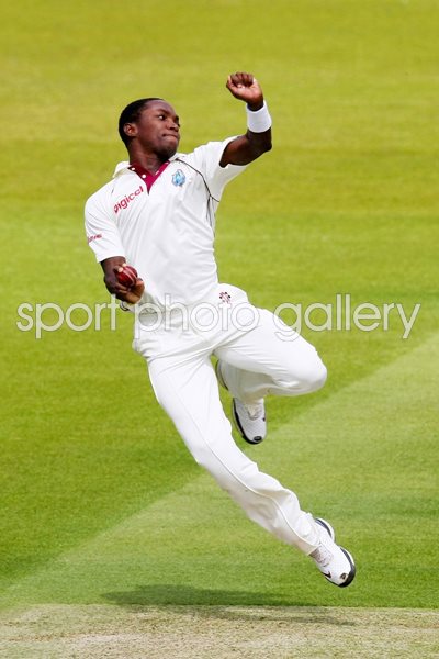 Fidel Edwards of West Indies bowling action 2009
