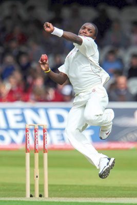 Fidel Edwards West Indies 2009 Lords action portrait