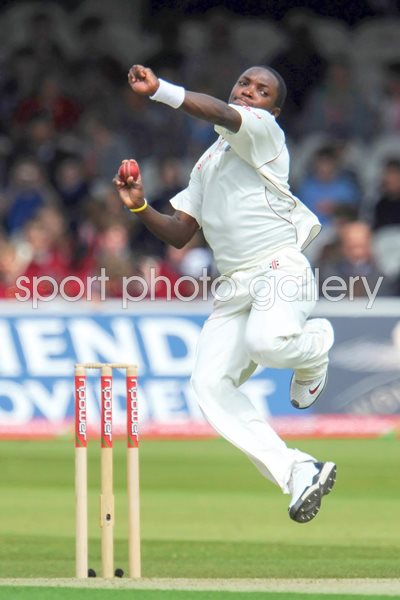 Fidel Edwards West Indies 2009 Lords action portrait