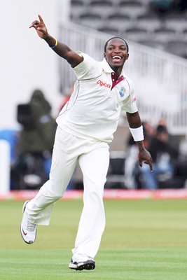 Fidel Edwards West Indies celebrates Lords 2009