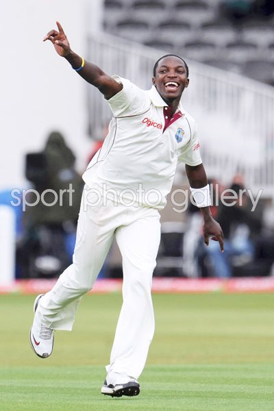 Fidel Edwards West Indies celebrates Lords 2009