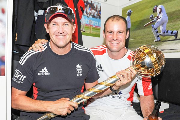 Andrew Strauss and Andy Flower Oval 2011