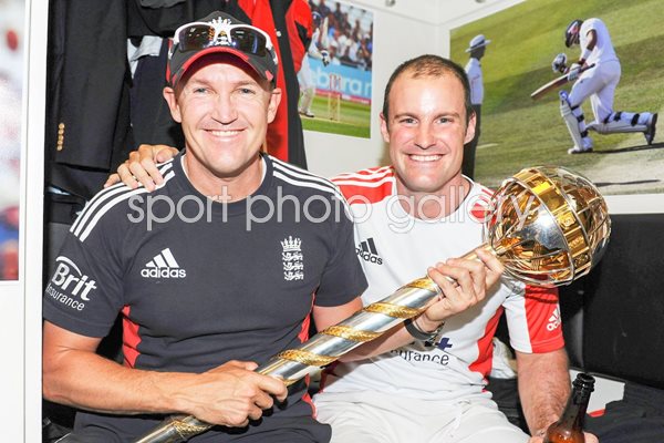 Andrew Strauss and Andy Flower Oval 2011