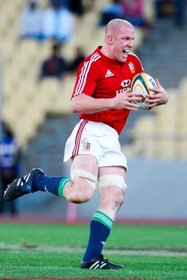 Lions captain Paul O'Connell v Royal XV 2009
