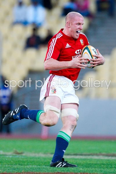 Lions captain Paul O'Connell v Royal XV 2009