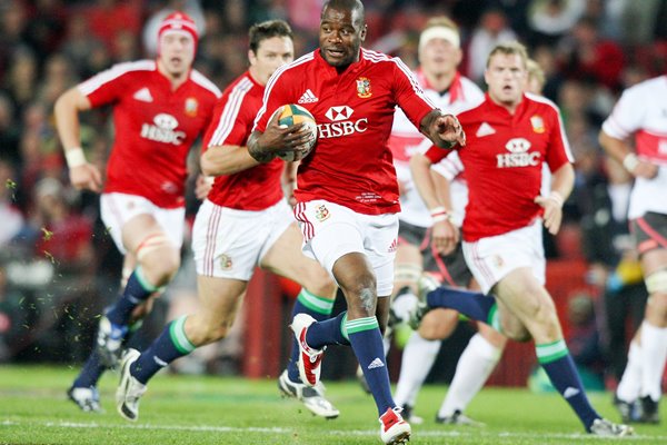 Ugo Monye British & Irish Lions action v Golden Lions 2009