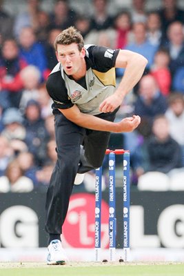 Ian Butler of New Zealand in action v Scotland