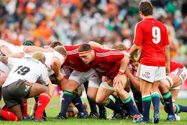 British & Irish Lions scrum v Cheetahs Bloemfontein, South Africa 2009