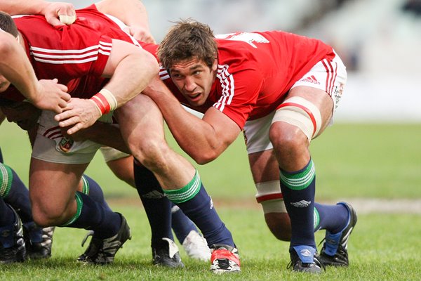 Nathan Hines British & Irish Lions wing v Cheetahs Bloemfontein 2009