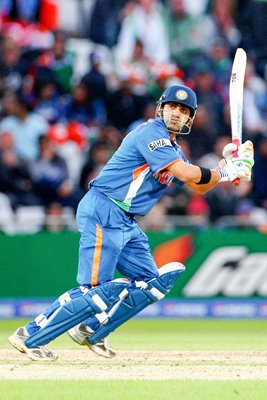 Gautam Gambhir of India in action