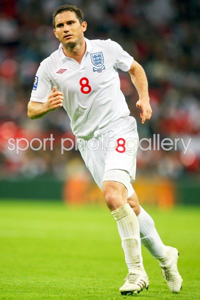 Frank Lampard in action for England