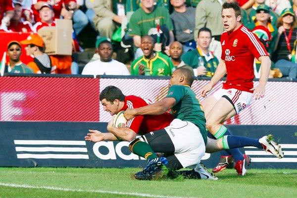 Rob Kearney British & Irish Lions scores v South Africa Pretoria 2009