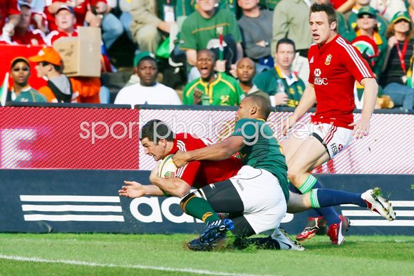 Rob Kearney British & Irish Lions scores v South Africa Pretoria 2009