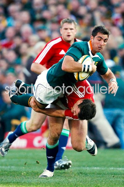 Jamie Roberts British & Irish Lions v Ruan Pienaar South Africa 2009
