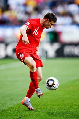 James Milner on the ball v Slovenia 