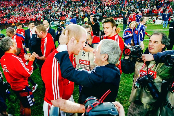 Paul O' Connell & Ian McGeechan Lions win 3rd Test v South Africa 2009