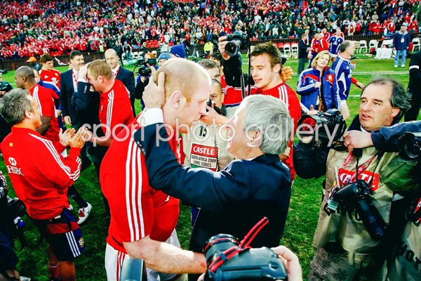 Paul O' Connell & Ian McGeechan Lions win 3rd Test v South Africa 2009