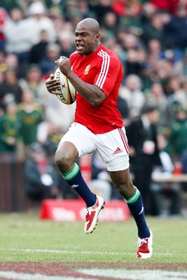 Ugo Monye British & Irish Lions scores v South Africa Ellis Park 2009